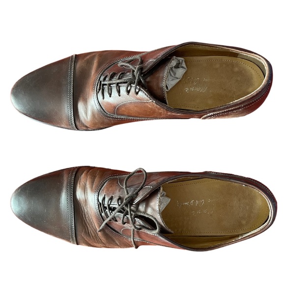 Antonio Maurizi French Baby Cognac Cuoio Dress Shoes - Picture 2 of 4